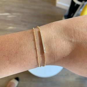 Pave Diamond Bar Bracelet